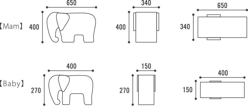 ZOUSANサイズイメージ