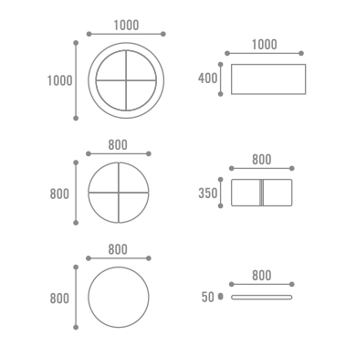 CIRCLE BOWL POOLサイズイメージ