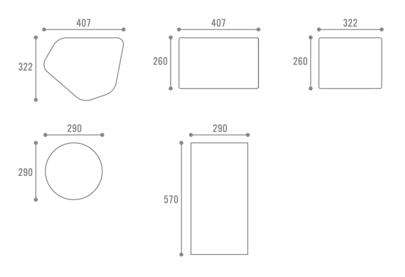 TESS KID′S+TABLEサイズイメージ